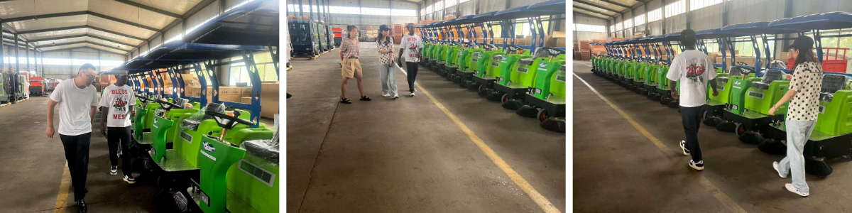 Long-Term Peruvian Partner Inspects and Ships Customized Ride-On Sweepers at Kereide
