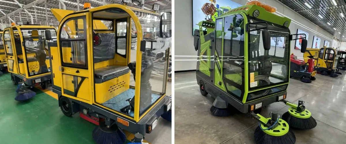 African Client Visits for On-Site Ride-On Sweeper Demonstration